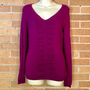 Express size XS pink sweater v neck